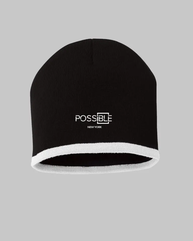 Possible Signature Bottom Striped Beanie