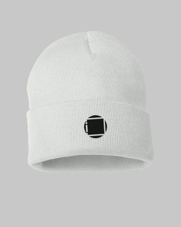 Signature "i" Circle Cuffed Beanie