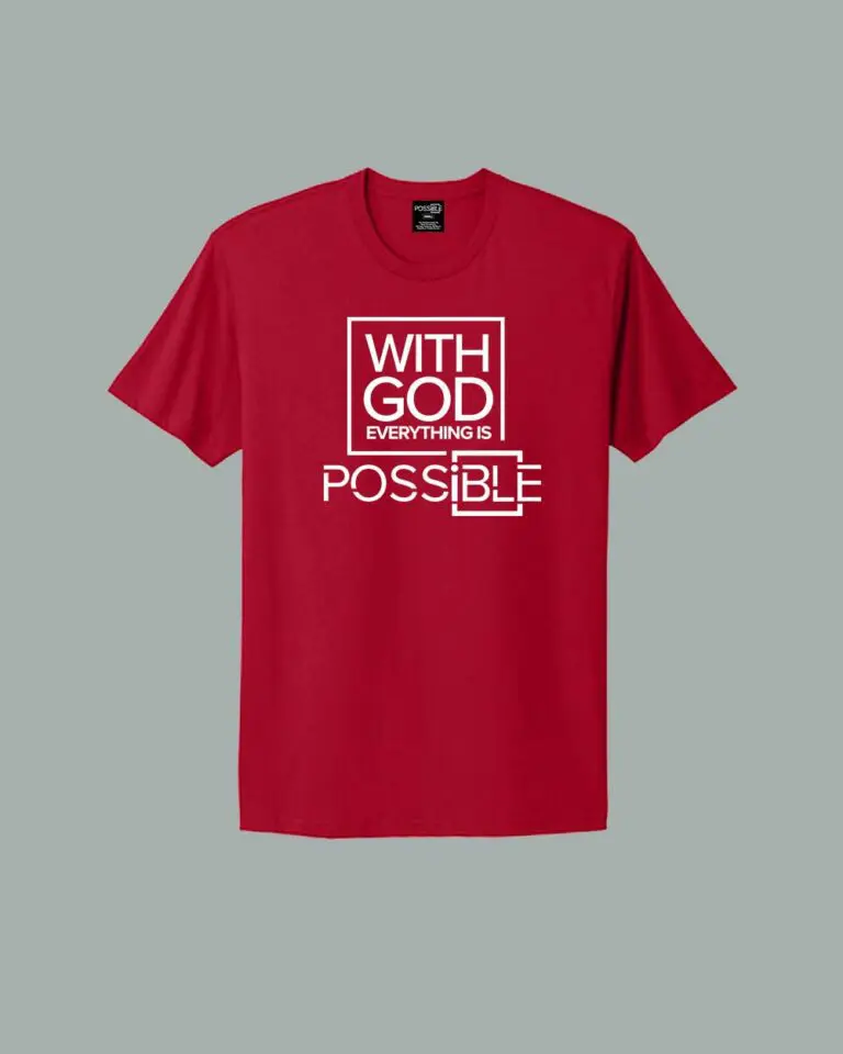 With God Everything Is Possible 3D Tee