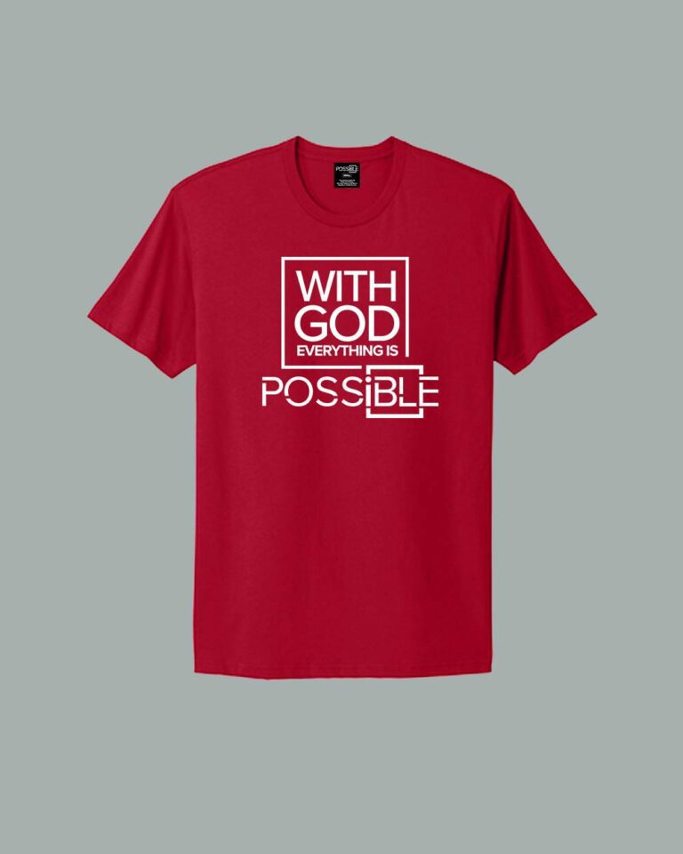 With God Everything Is Possible 3D Tee