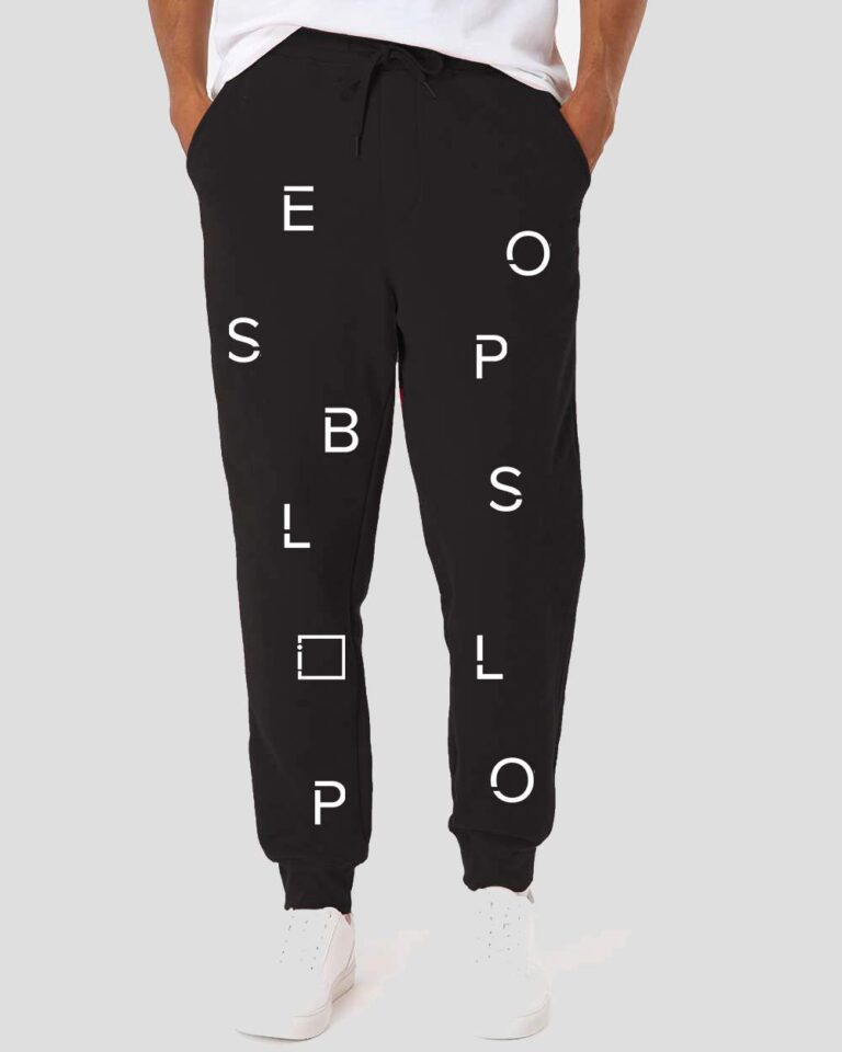 Fleece Letter Joggers